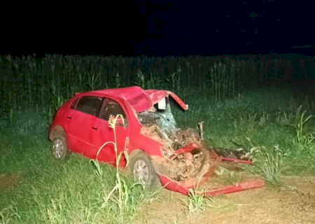 Colisão entre Dourados e Deodápolis deixa motorista morto