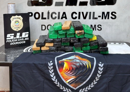 Ação conjunta fecha depósito de drogas e apreende 40 quilos de maconha