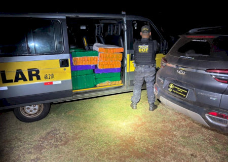 Grupo é preso com quase meia tonelada de maconha em van escolar que seguia para SP