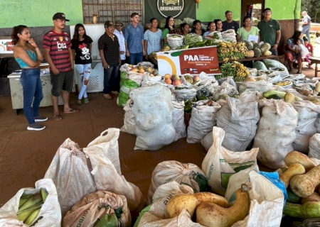 Prefeitura distribui mais 5 toneladas de alimentos para indígenas em Dourados