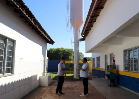 Ceim Claudete Pereira Lima recebe nova caixa d'água da prefeitura