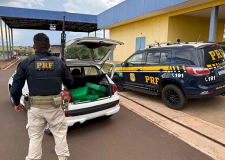Após abordagem na BR-163, homem confessa transporte de 100 kg de droga