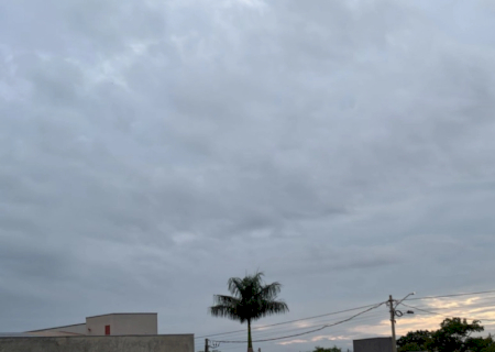 Terça-feira de céu nublado e previsão de chuva em Dourados; máxima de 31ºC