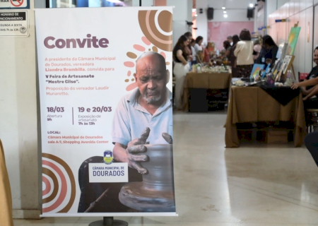 5ª Feira de Artesanato expõe talentos na Câmara de Dourados