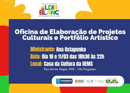 Prefeitura realiza oficina para orientar classe cultural sobre elaboração de projetos