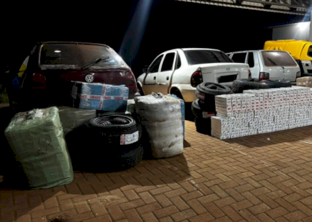 Em 3 apreensões distintas, polícia R$ 122 mil em mercadorias contrabandeadas