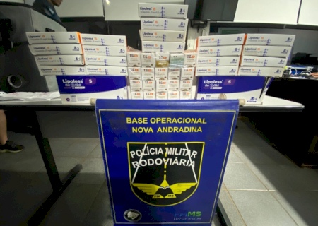 Polícia apreende emagrecedores contrabandeados que estavam sendo levados para SC