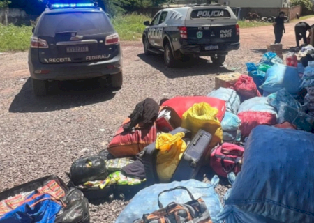 Polícia prende 'mulas' do tráfico com mercadorias em Corumbá