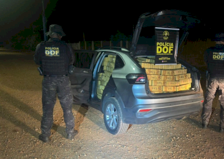 Polícia apreende 1,1 tonelada de maconha na fronteira com o Paraguai