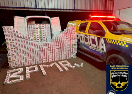 Polícia apreende pacotes de cigarros na MS-480 que saíram de Dourados