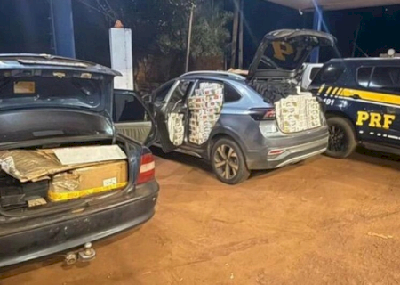 Dois veículos com produtos estrangeiros são apreendidos durante fiscalização