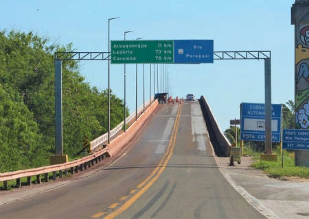 Tráfego em meia pista começa nesta sexta na ponte sobre o Rio Paraguai