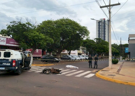 Motociclista morre em acidente no centro de Dourados